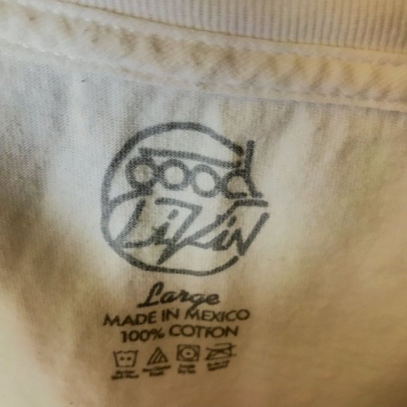 Good Livin T Shirt Classic Modern Graphic Tee Short Sleeve 100% Cotton Solid L - Picture 4 of 8